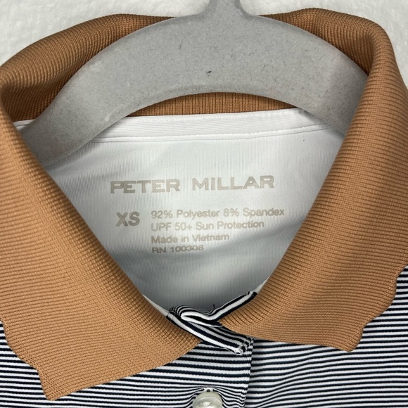 Peter Millar XS Striped Sleeveless Polo Top - Picture 3 of 6